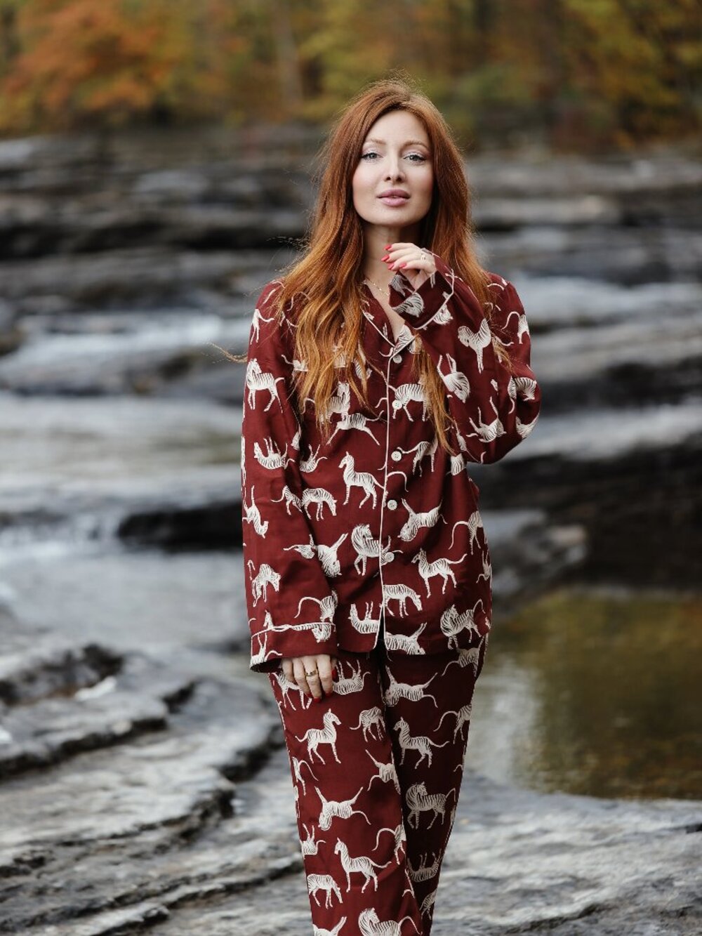 Sirko Silk Pajamas - Zebras